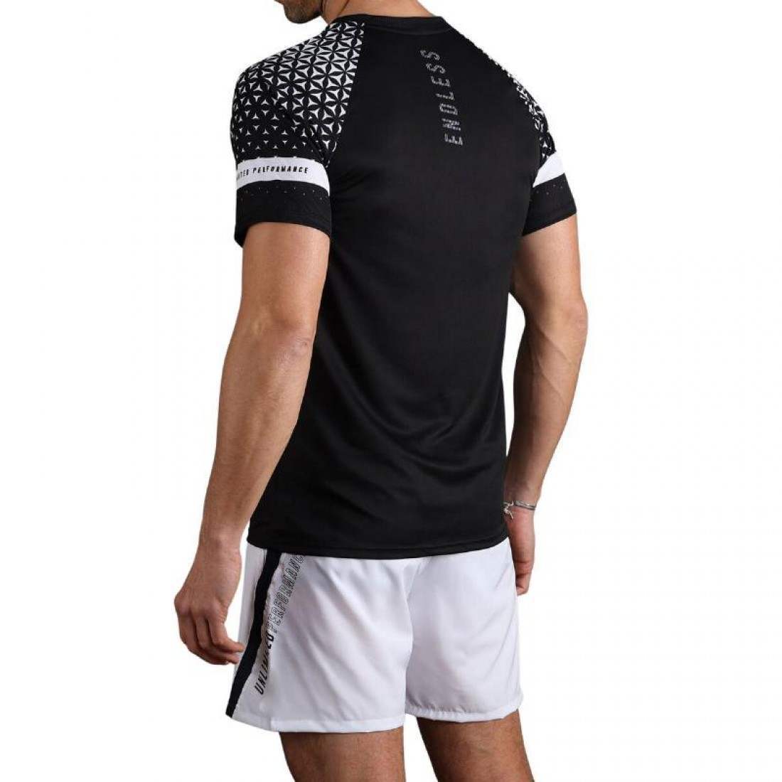 T-shirt Endless Feisty Geo Noir Blanc