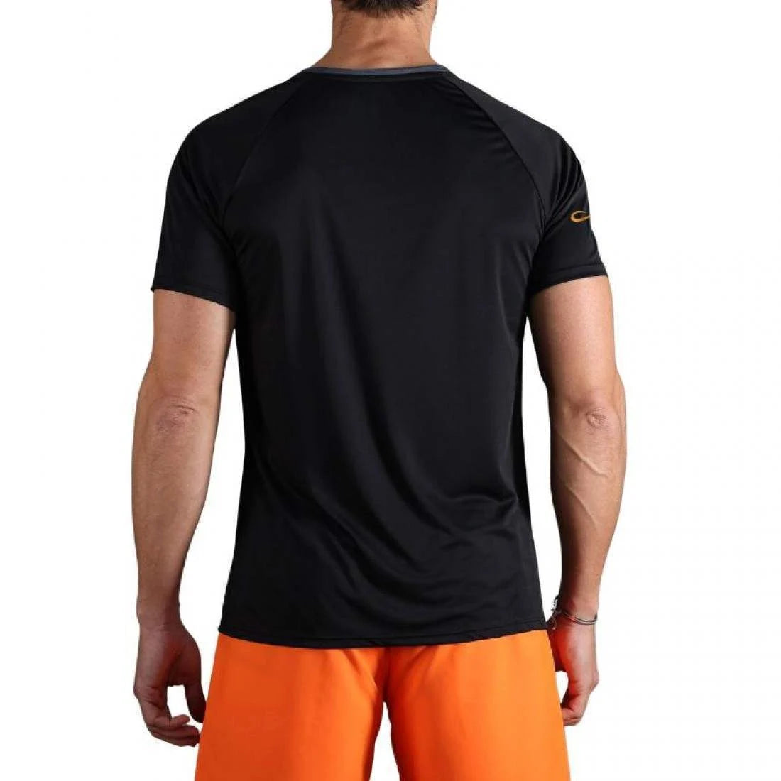 T-shirt Endless Tracer Noir Orange