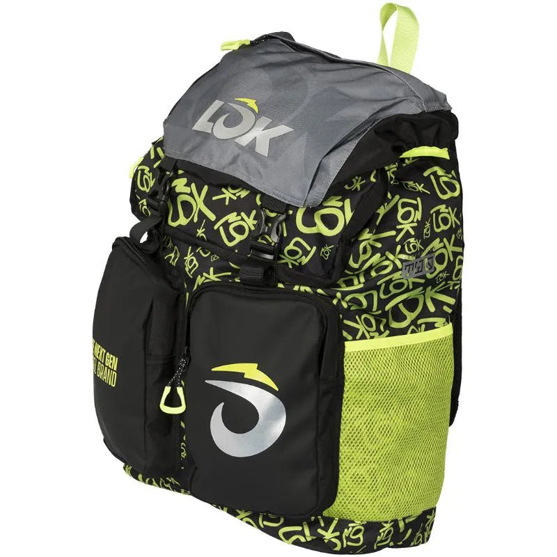 Mochila Lok Adventure 2 Negro Verde Fluor - Image 4
