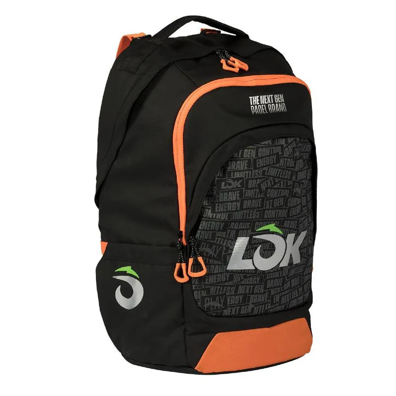Mochila Lok Maxx 2 Negro Naranja - Image 4