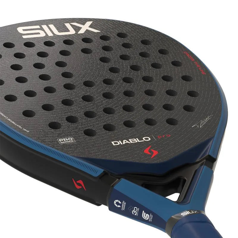 Raquette Siux Tino Libaak Diablo Pro 2026 Bleu Royal - Image 6