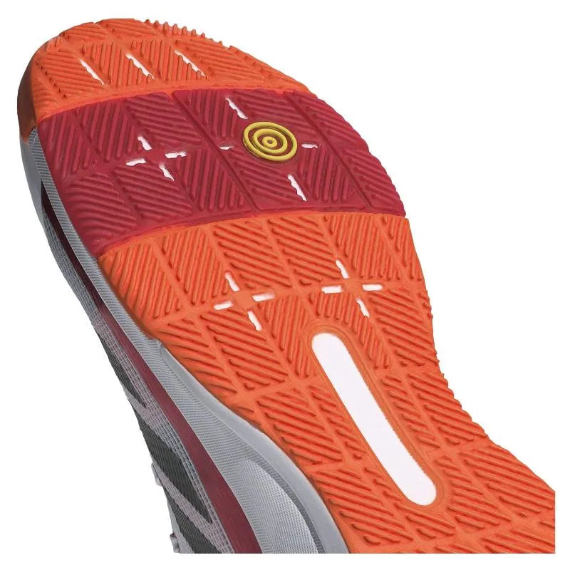 Adidas Crazyquick LS Padel Blanc, rouge orange - Image 8