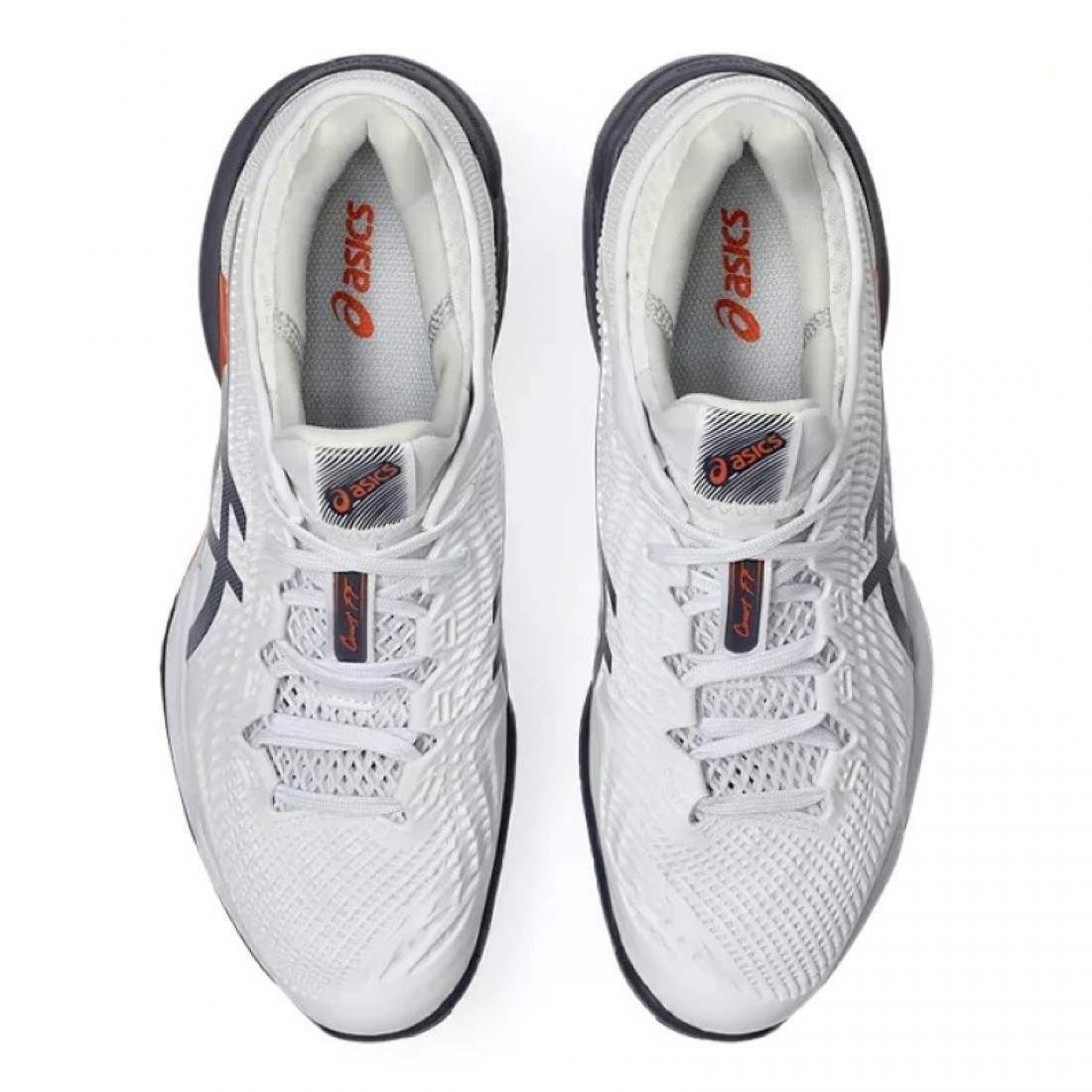 Zapatillas Asics Court FF 3 Clay Blanco Gris Naranja