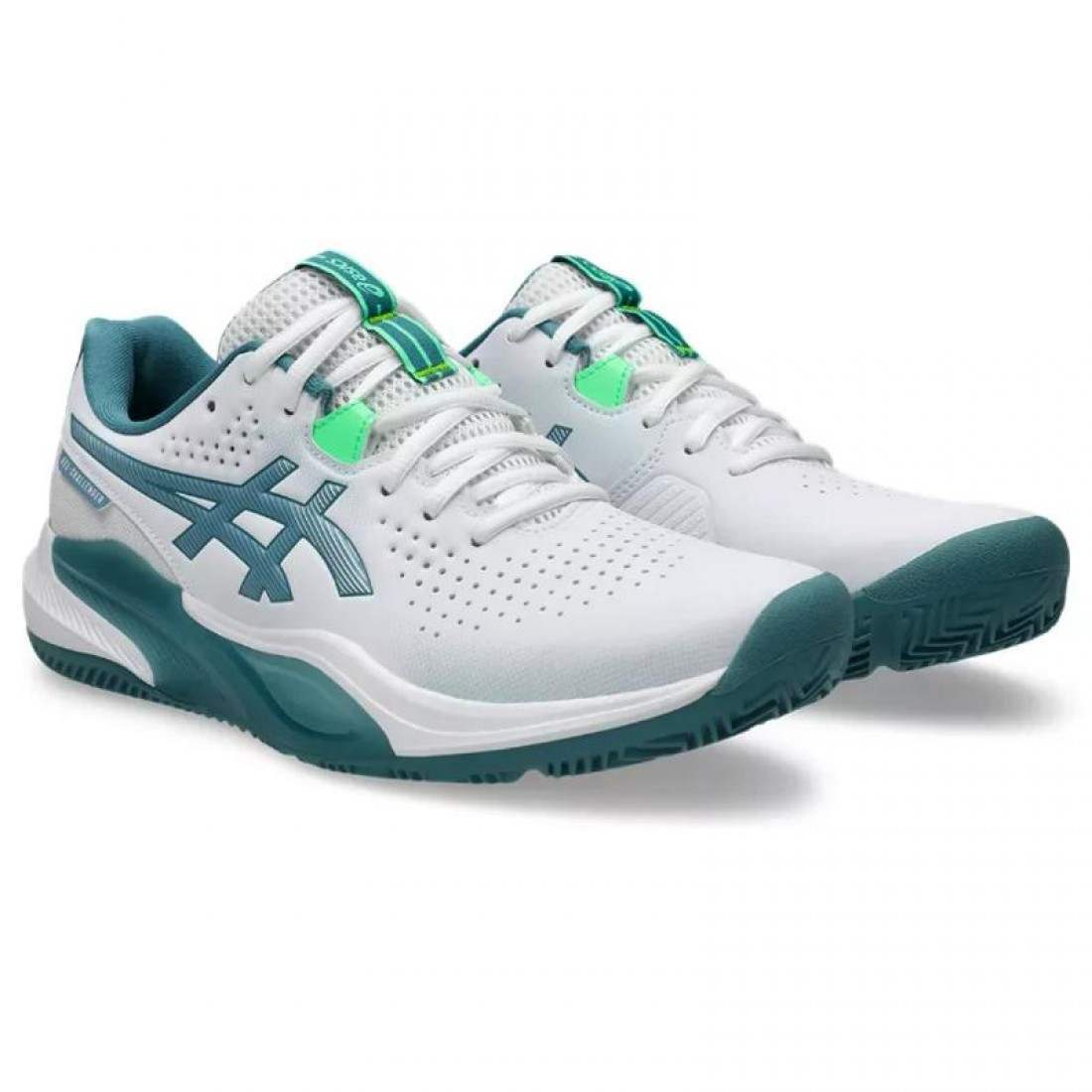 Zapatillas Asics Gel Challenger 15 Padel White Pine Green Sneakers