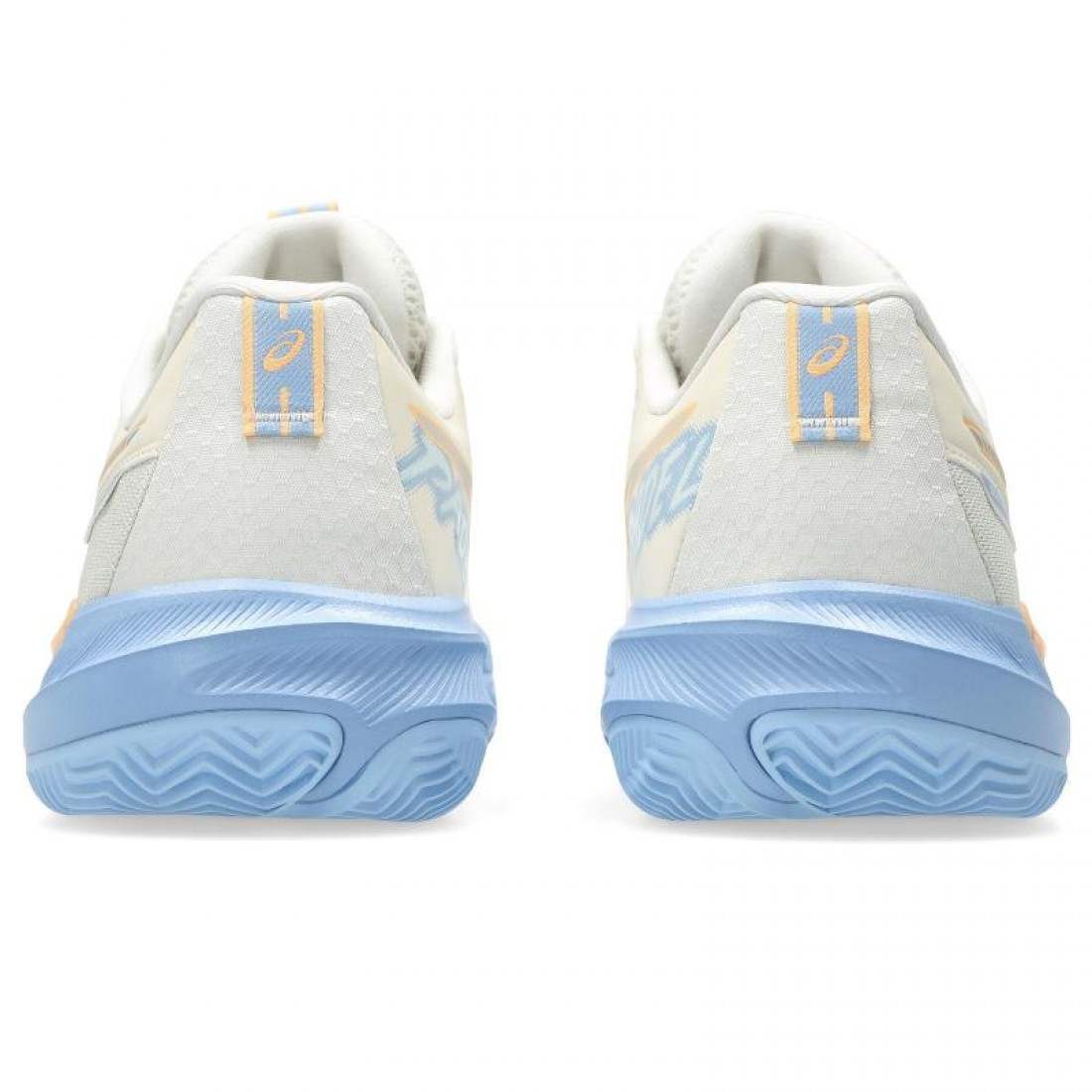 Zapatillas Asics Gel Challenger 15 Padel Crema Azul Stone Mujer