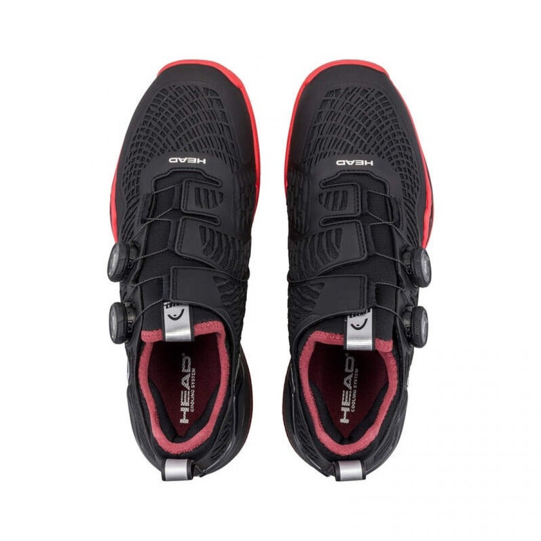 Zapatillas Asics Head Endure Pro BOA Clay Black Red Sneakers