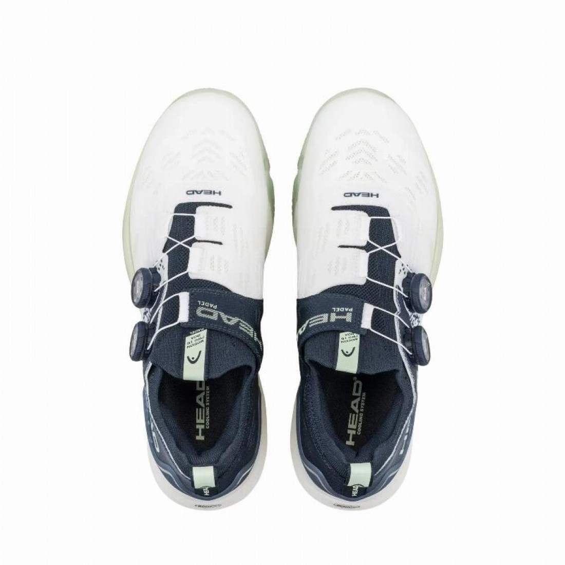Zapatillas Asics Head Motion Pro BOA Padel White Black Green Sneakers