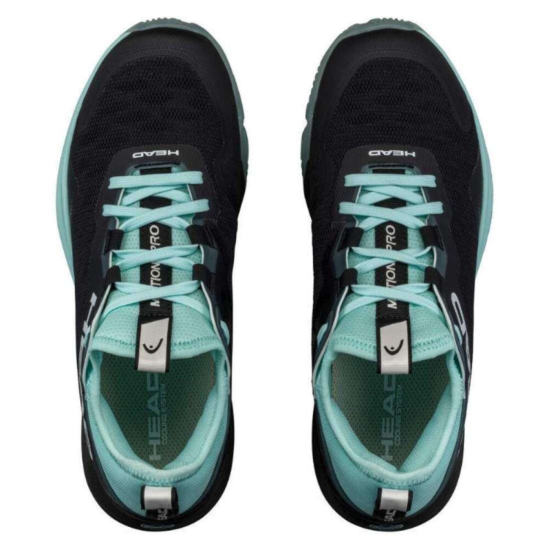 Zapatillas Asics Head Motion Pro Padel Black Aqua Women''''s Shoes