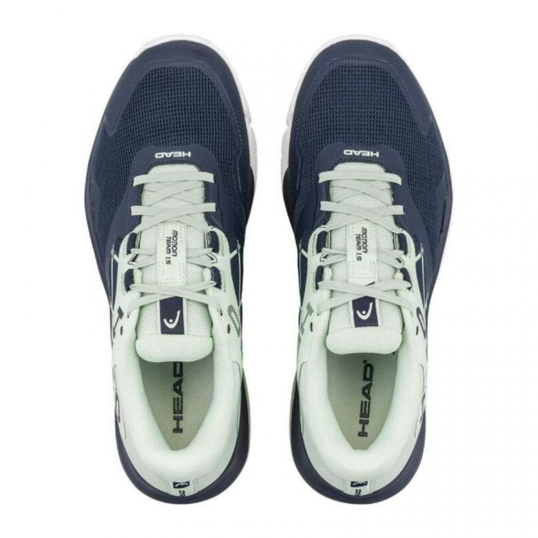 Zapatillas Asics Head Motion Team 1.5 Padel Black Green Sneakers