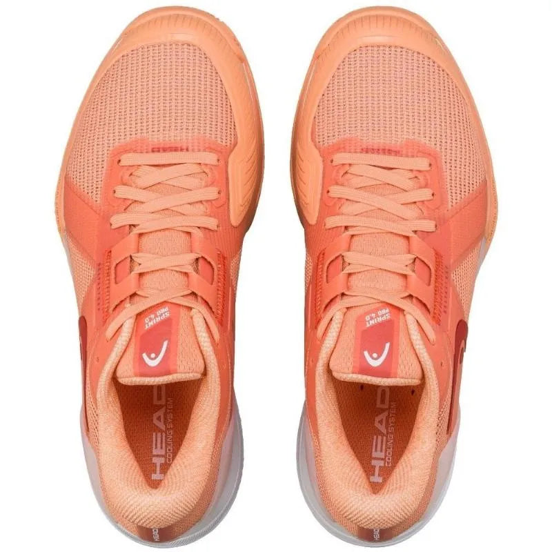 Baskets Femme Head Sprint Pro 4.0 Clay Coral White - Image 5