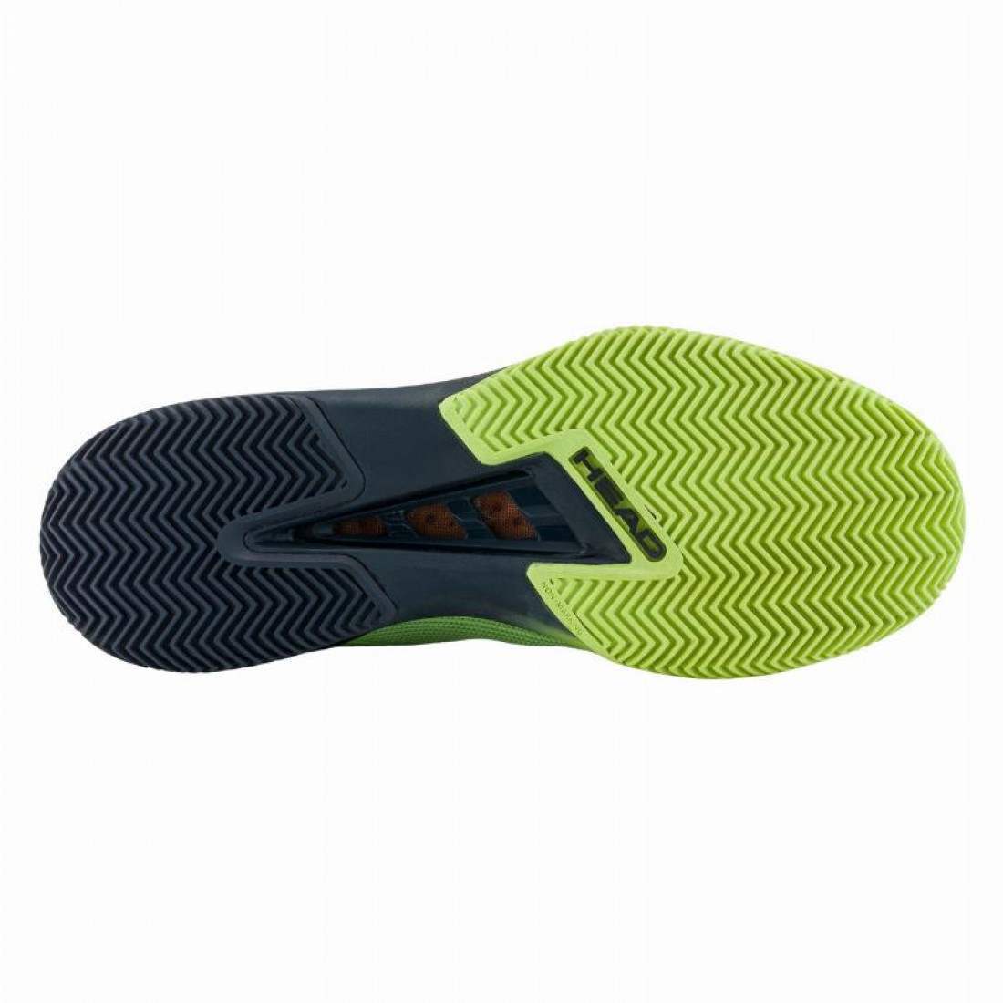 Zapatillas Head Sprint Pro 4.0 Clay Lima Azul Marino