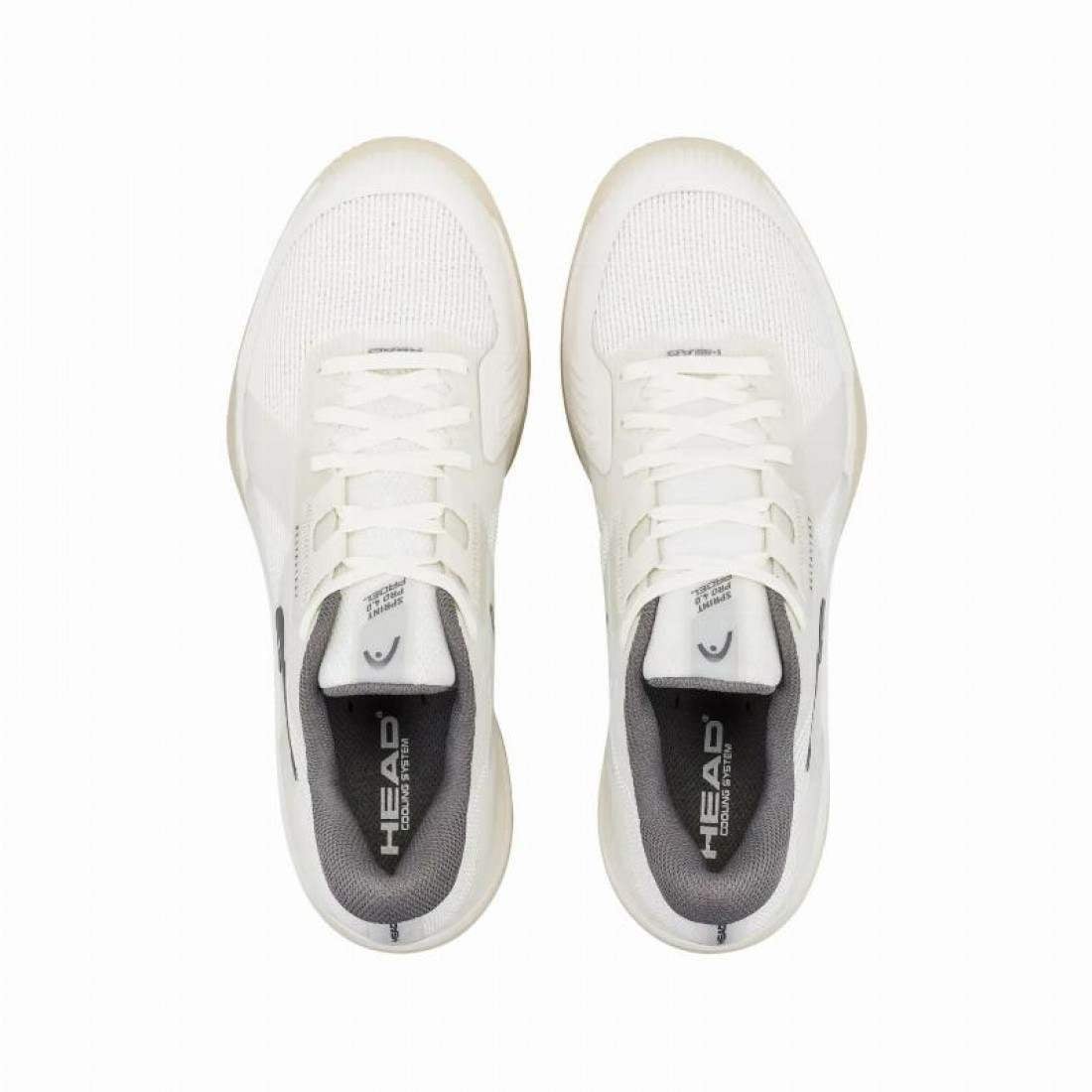 Zapatillas Asics Head Sprint Pro 4.0 Padel White Gray Sneakers