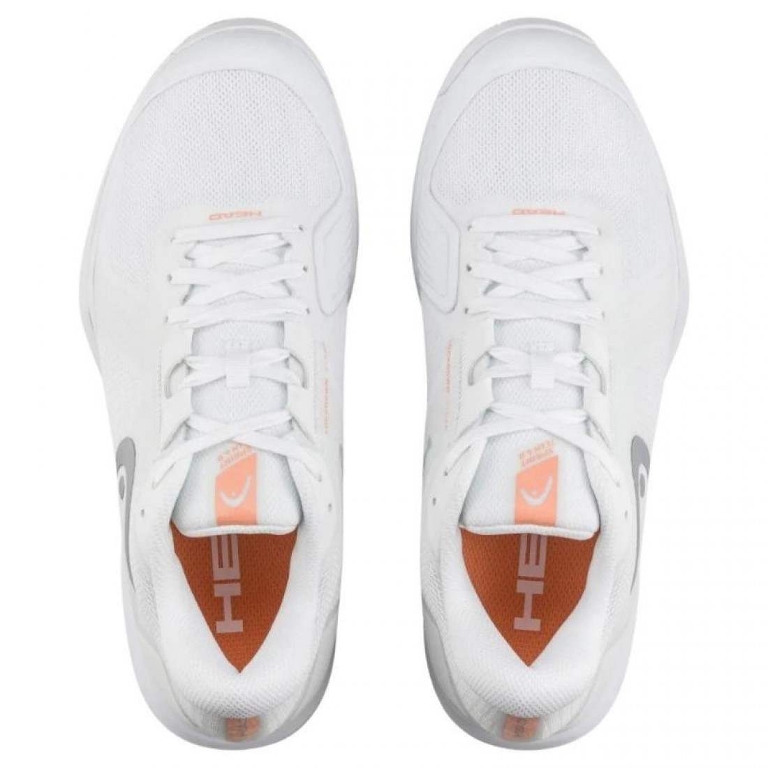 Zapatillas Asics Head Sprint Team 4.0 Clay White Coral Women''s Sneakers