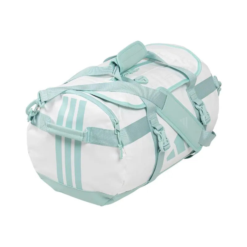 Bolso Adidas Ari Sanchez Duffel Promatch 32L Azul Blanco - Image 2
