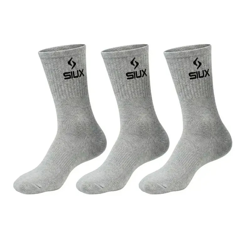 Calcetines Siux Basic 26 Caña Alta Gris 3 Pares