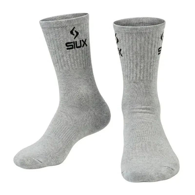 Calcetines Siux Basic 26 Caña Alta Gris 3 Pares