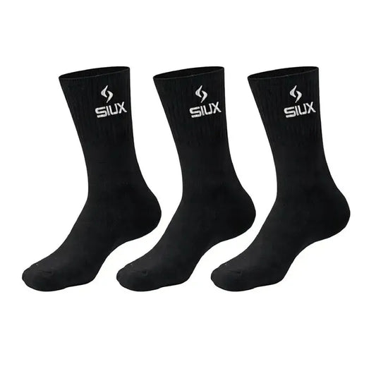 Calcetines Siux Basic 26 Caña Alta Negro 3 Pares