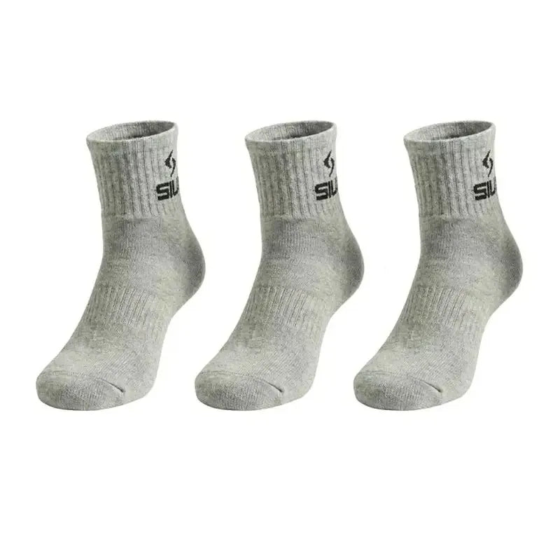 Calcetines Siux Basic 26 Caña Media Gris 3 Pares