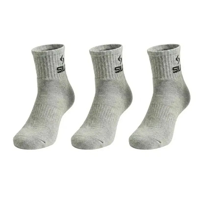 Calcetines Siux Basic 26 Caña Media Gris 3 Pares