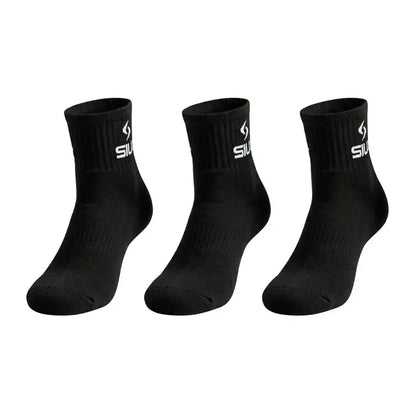 Calcetines Siux Basic 26 Caña Media Negro 3 Pares