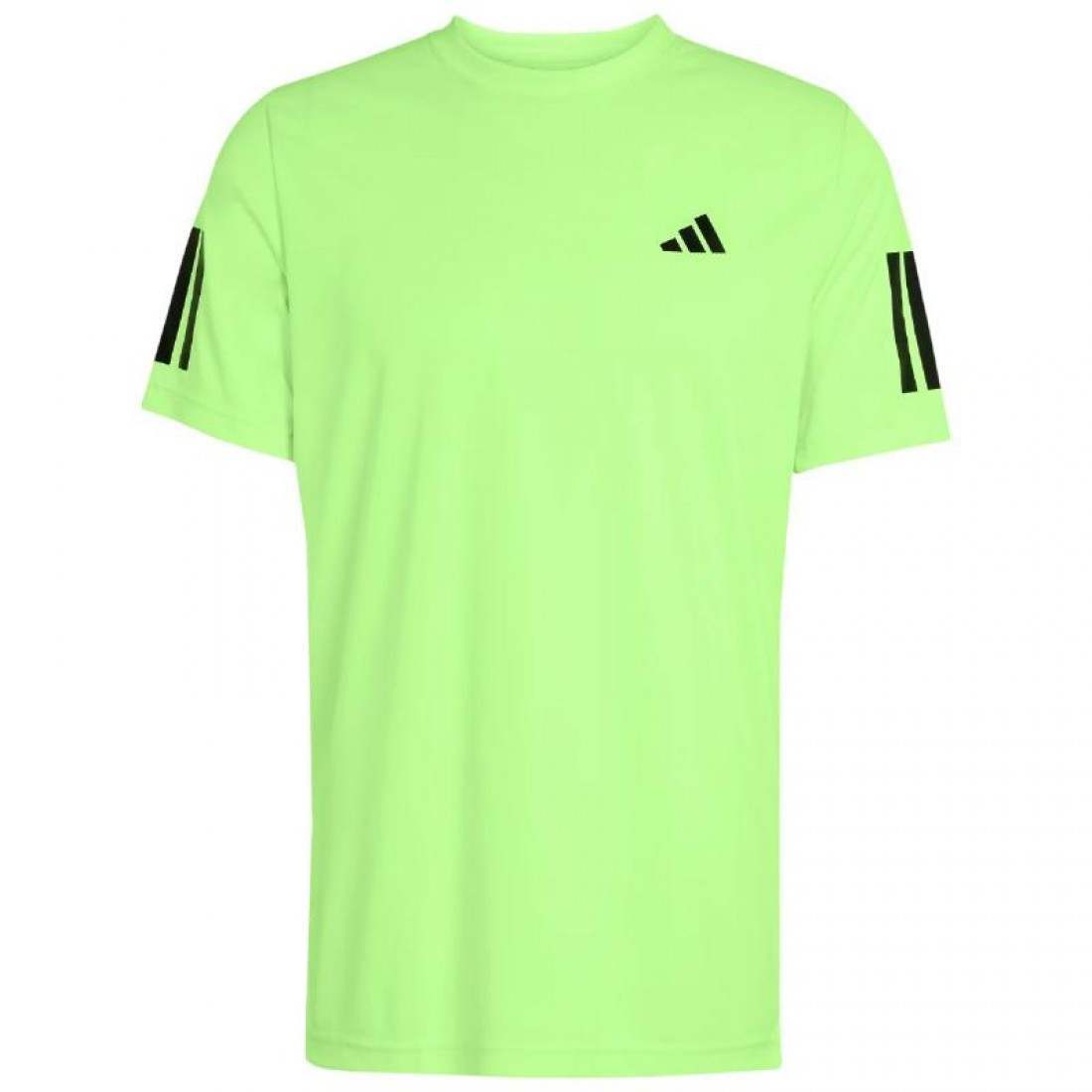 Adidas Club 3 Stripes Lucid Lemon T-Shirt