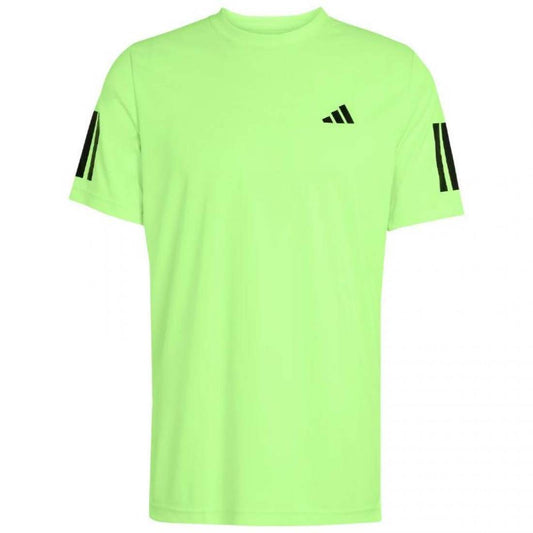 Adidas Club 3 Stripes Lucid Lemon T-Shirt