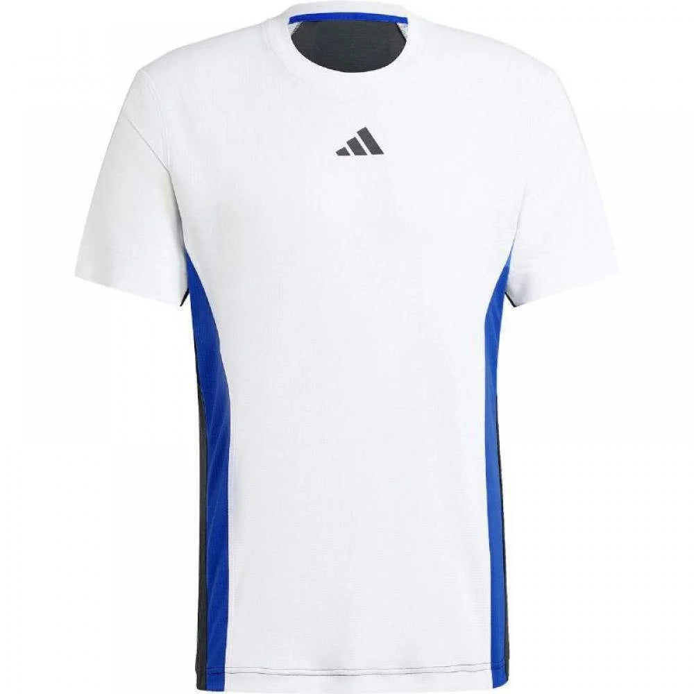 T-shirt Adidas Freelift Pro Blanc Bleu Noir