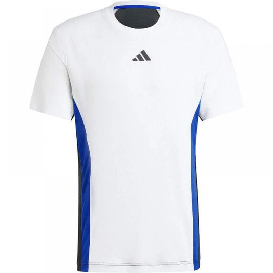 T-shirt Adidas Freelift Pro Blanc Bleu Noir