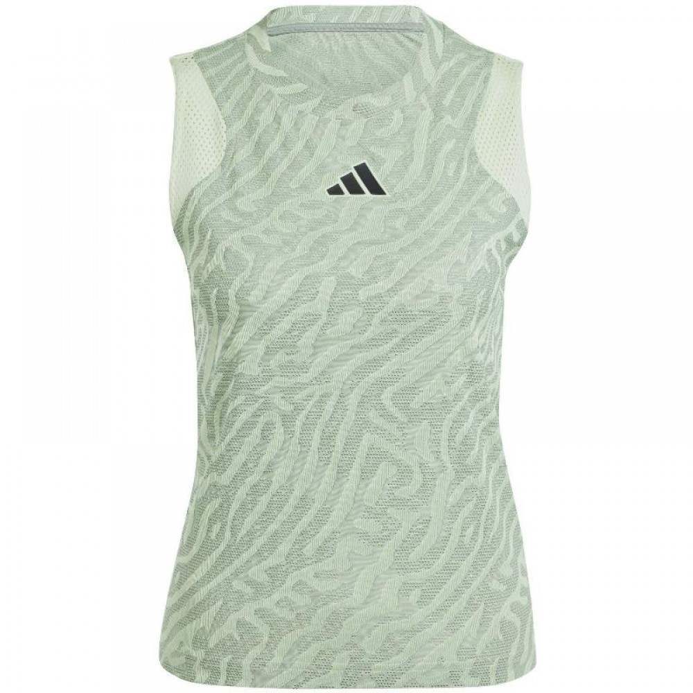 T-shirt Femme Adidas Match Pro Vert Gris