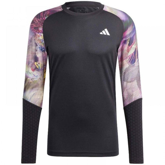 T-shirt Adidas Melbourne Manche Longue Multicolore Noir