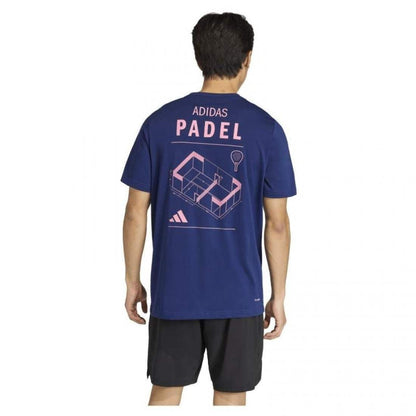 Camiseta Adidas Padel Graphic Azul