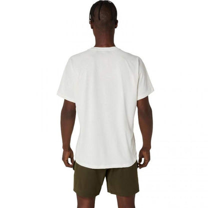 Camiseta Asics Game All Over Print SS Top Crema
