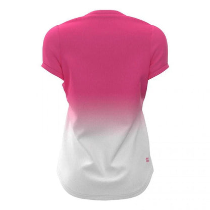 Bidi Badu Crew Gradiant Tee Rose Blanc T-Shirt Femme