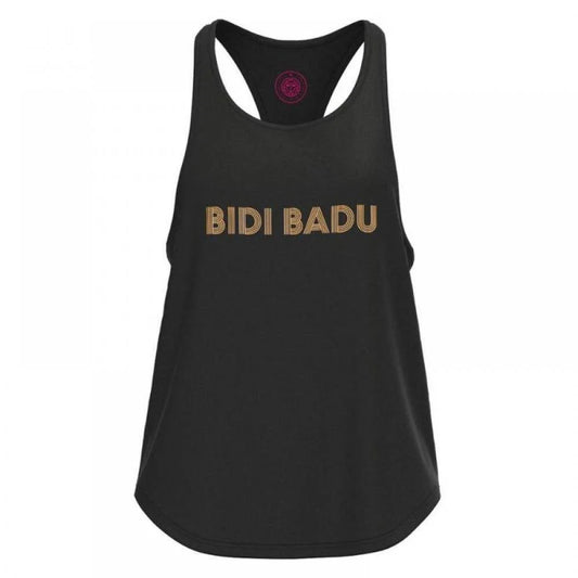 T-shirt Femme Bidi Badu Paris Chill Noir Or