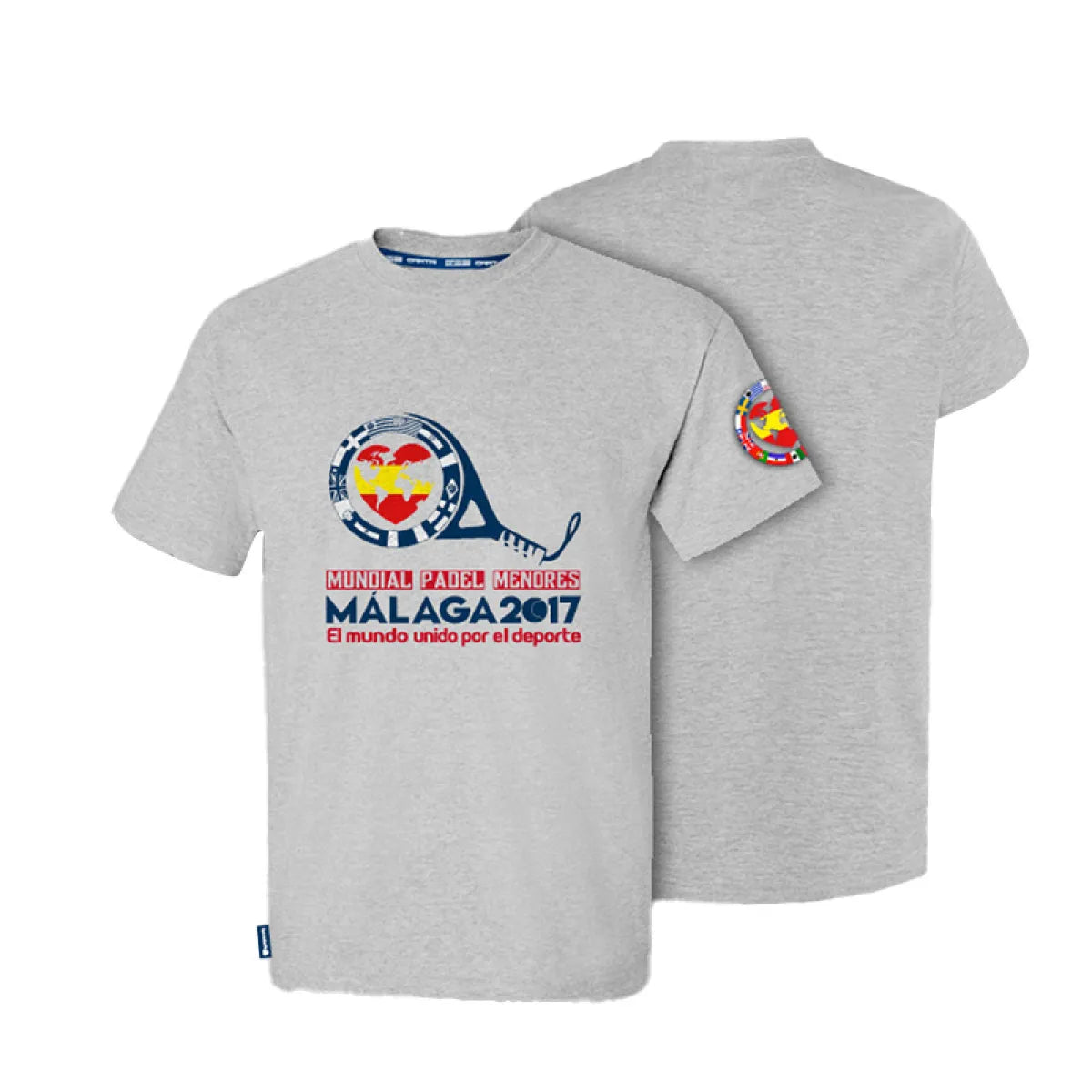 Camiseta Cartri Malaga Gris Melange Junior