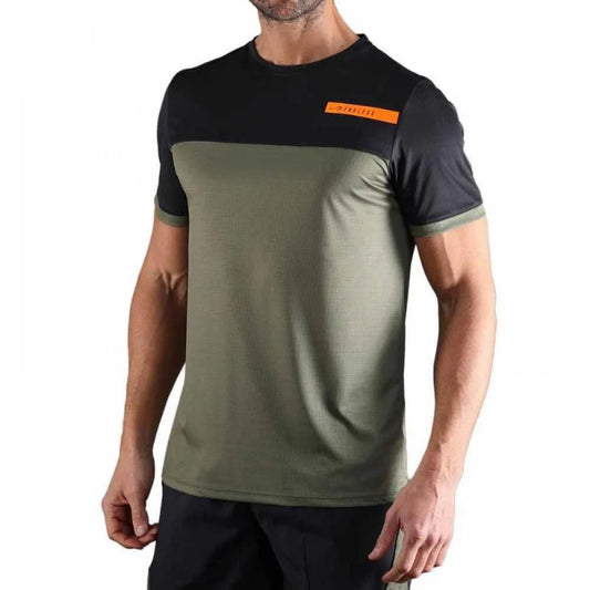 T-shirt Endless Alpha II Noir Vert Armée