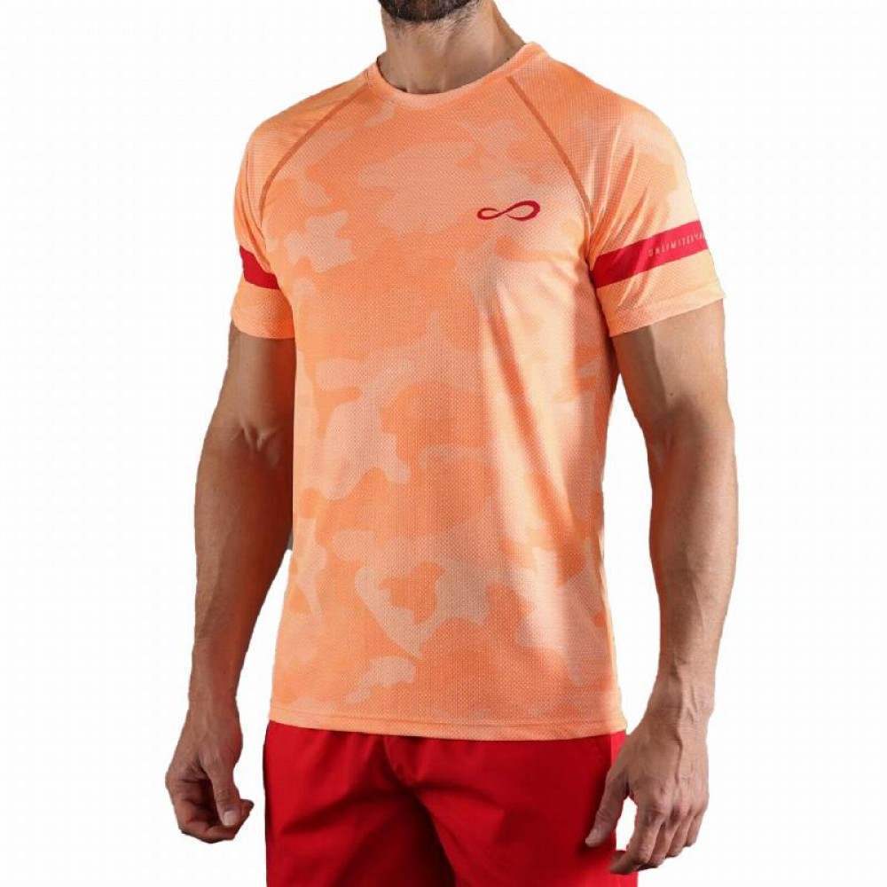 T-shirt Orange camouflage endless