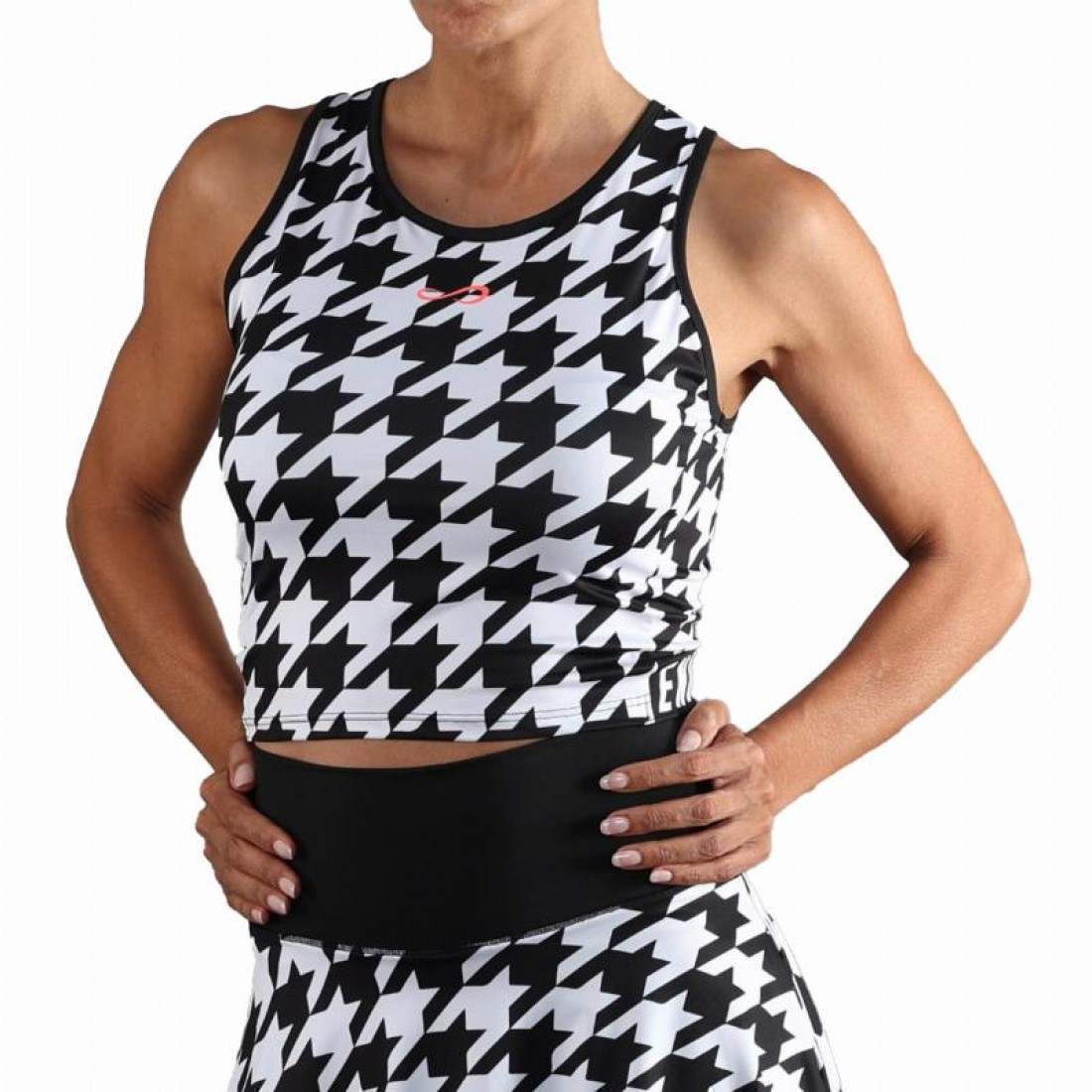 Camiseta Endless Chill Negro Houndstooth