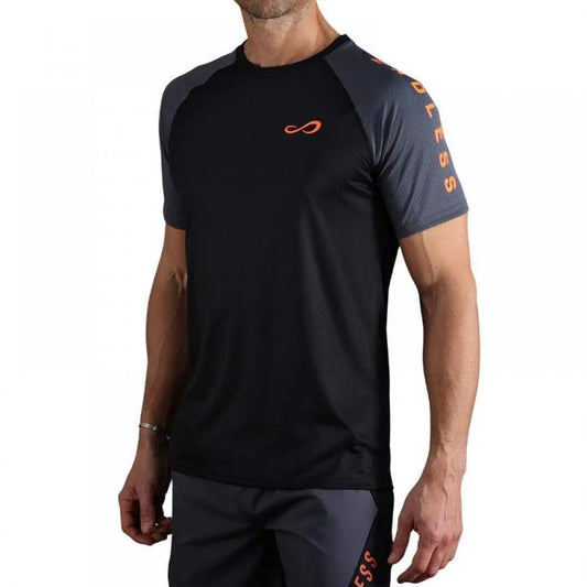 T-shirt Endless Feisty Iconique Noir Orange