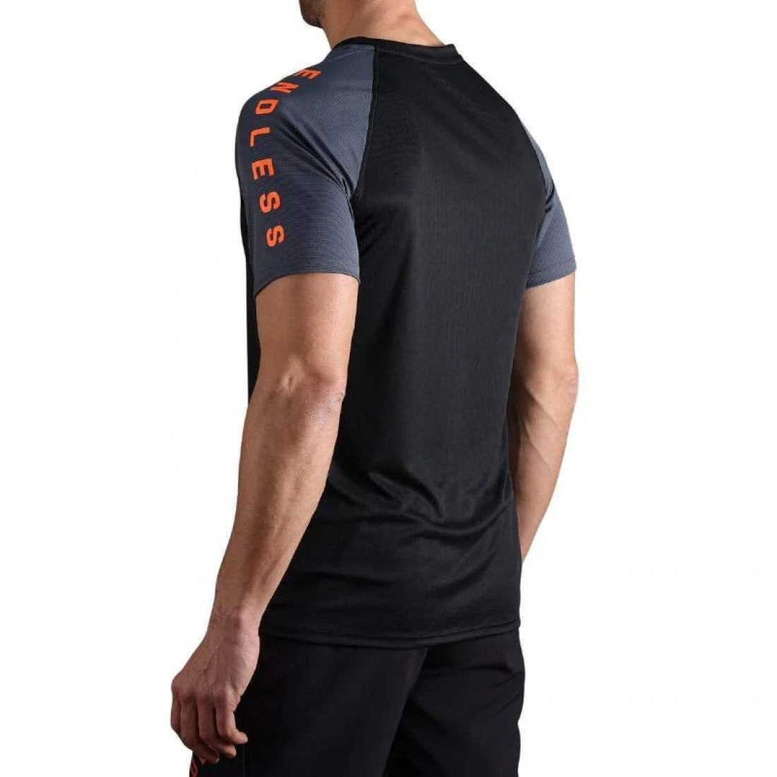 T-shirt Endless Feisty Iconique Noir Orange
