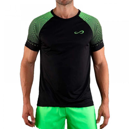 T-shirt Endless Feisty Sleeves Noir Vert