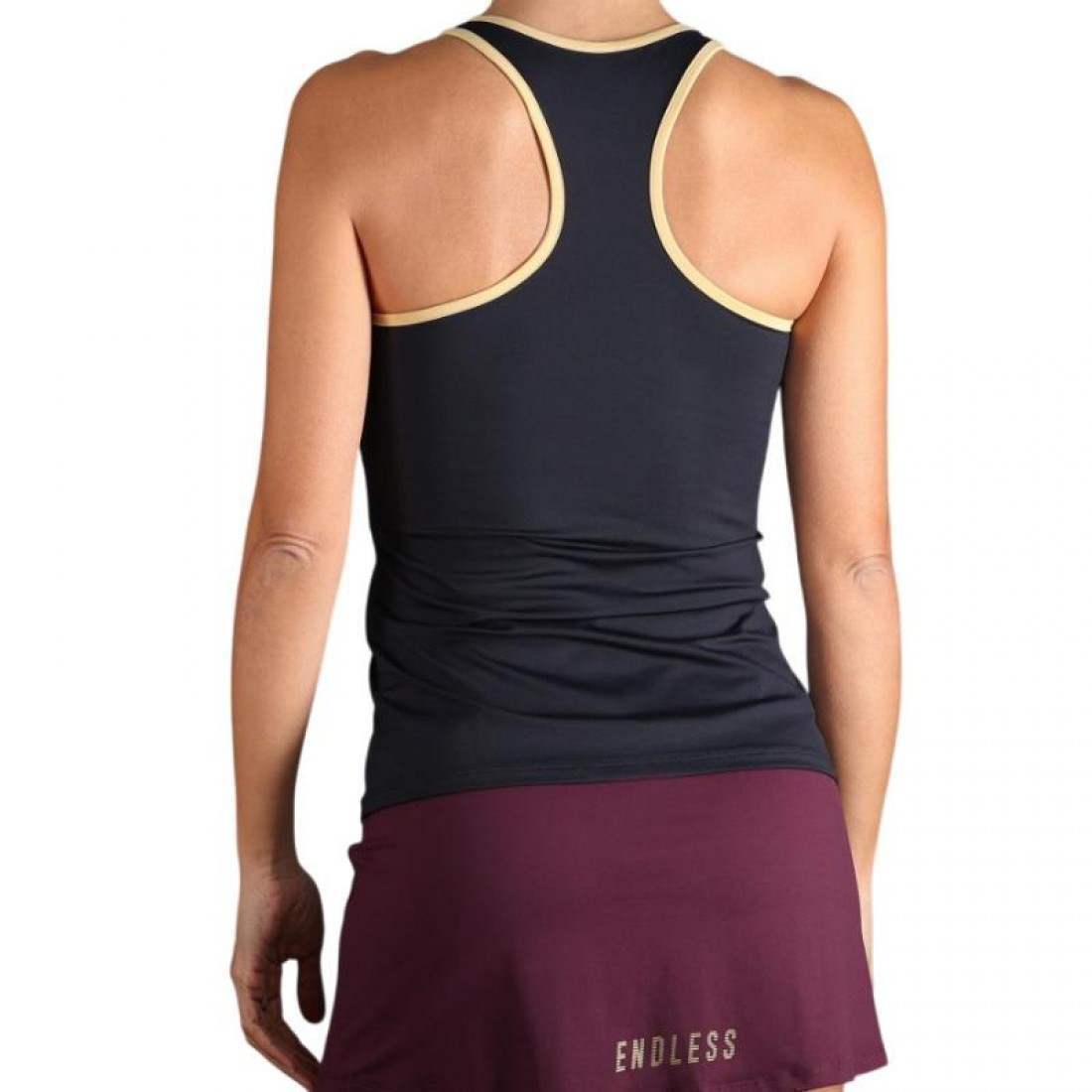 Camiseta Endless Minimal Negro Pupura