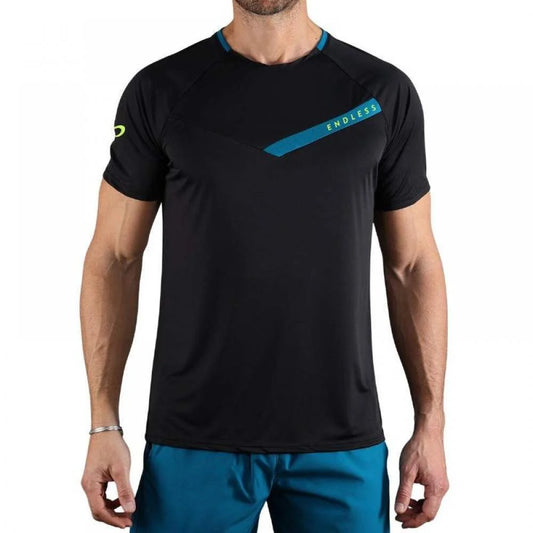 T-shirt Endless Tracer Noir Pétrole