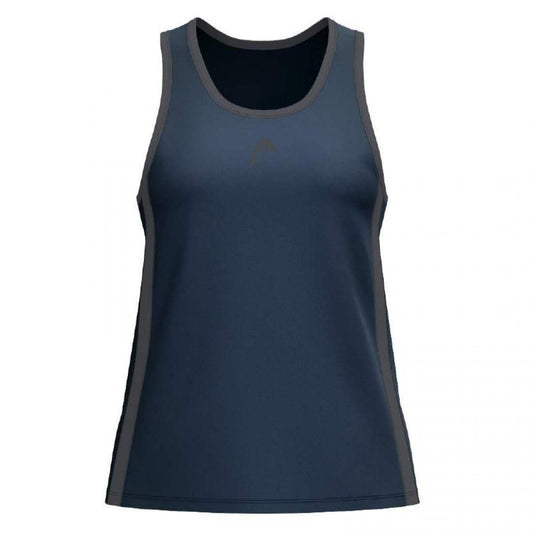 Camiseta Head Club 25 Tech Azul Marino Mujer