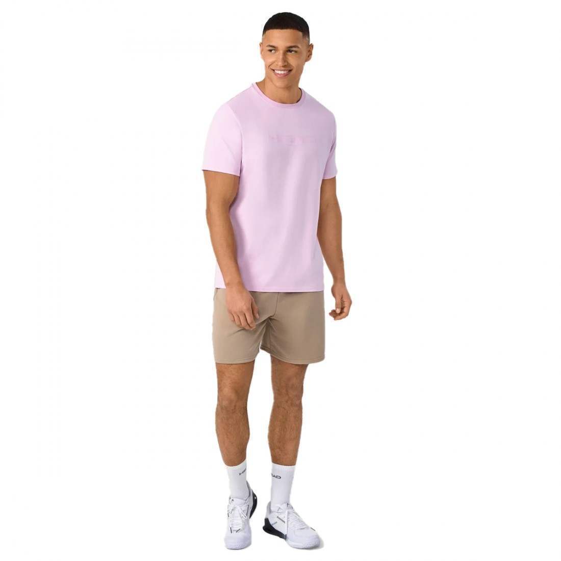 Camiseta Head Motion Lila Claro