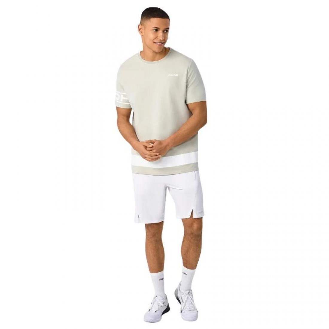 Camiseta Head Pro Player Gris Claro