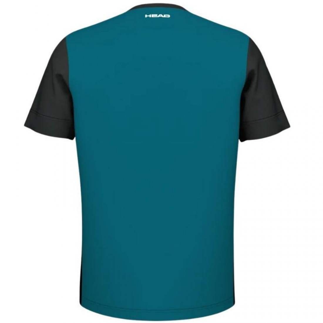 Camiseta Head Slice Azul Teal