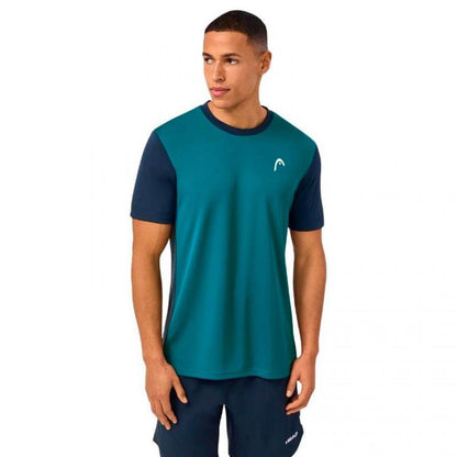 Camiseta Head Slice Azul Teal