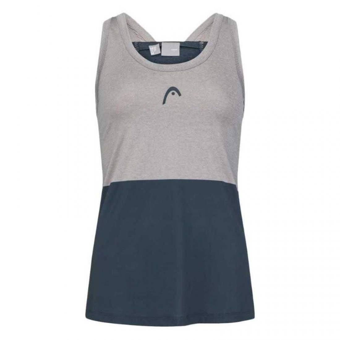 Camiseta Head Tech Top Gris Marino Mujer - Barata Oferta Outlet