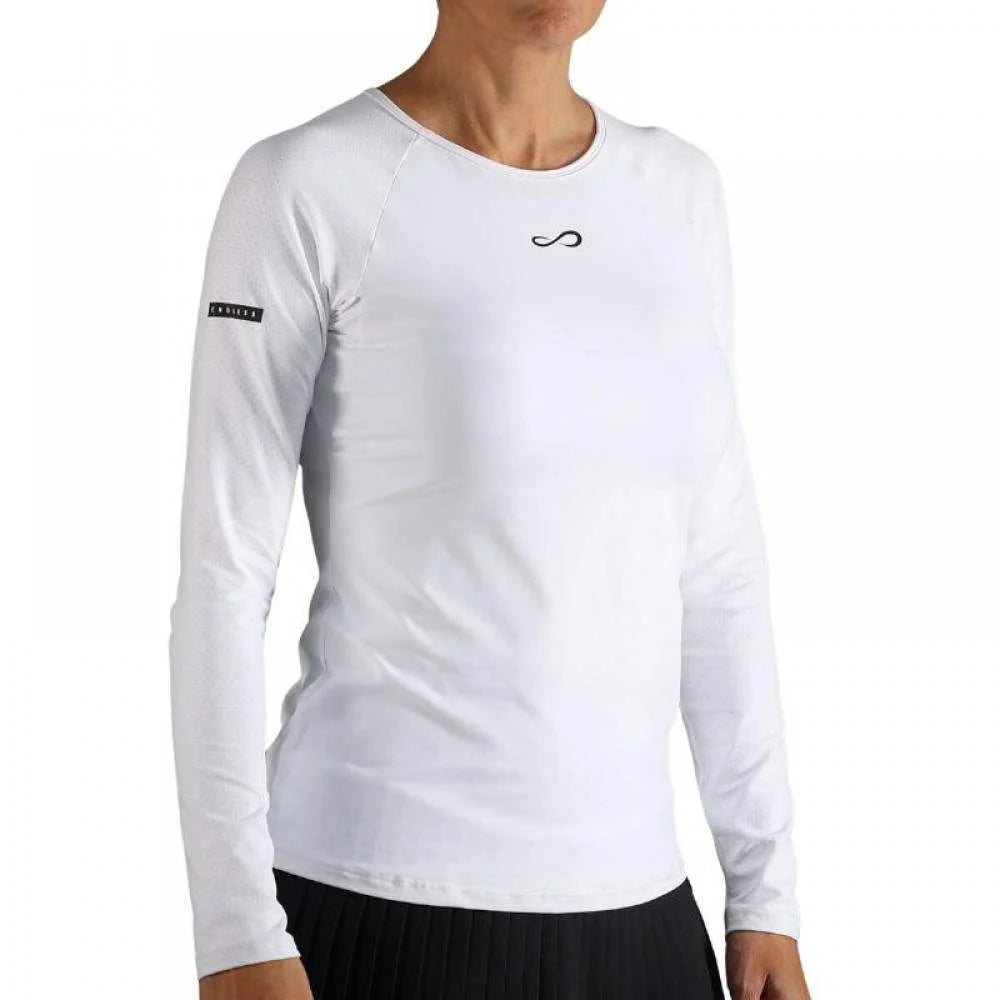 T-shirt blanc à manches longues Endless Drew